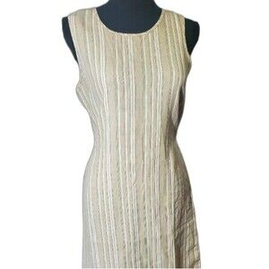 Kikos comfort Beige  with Striped  dress  Size M Brand New # 49